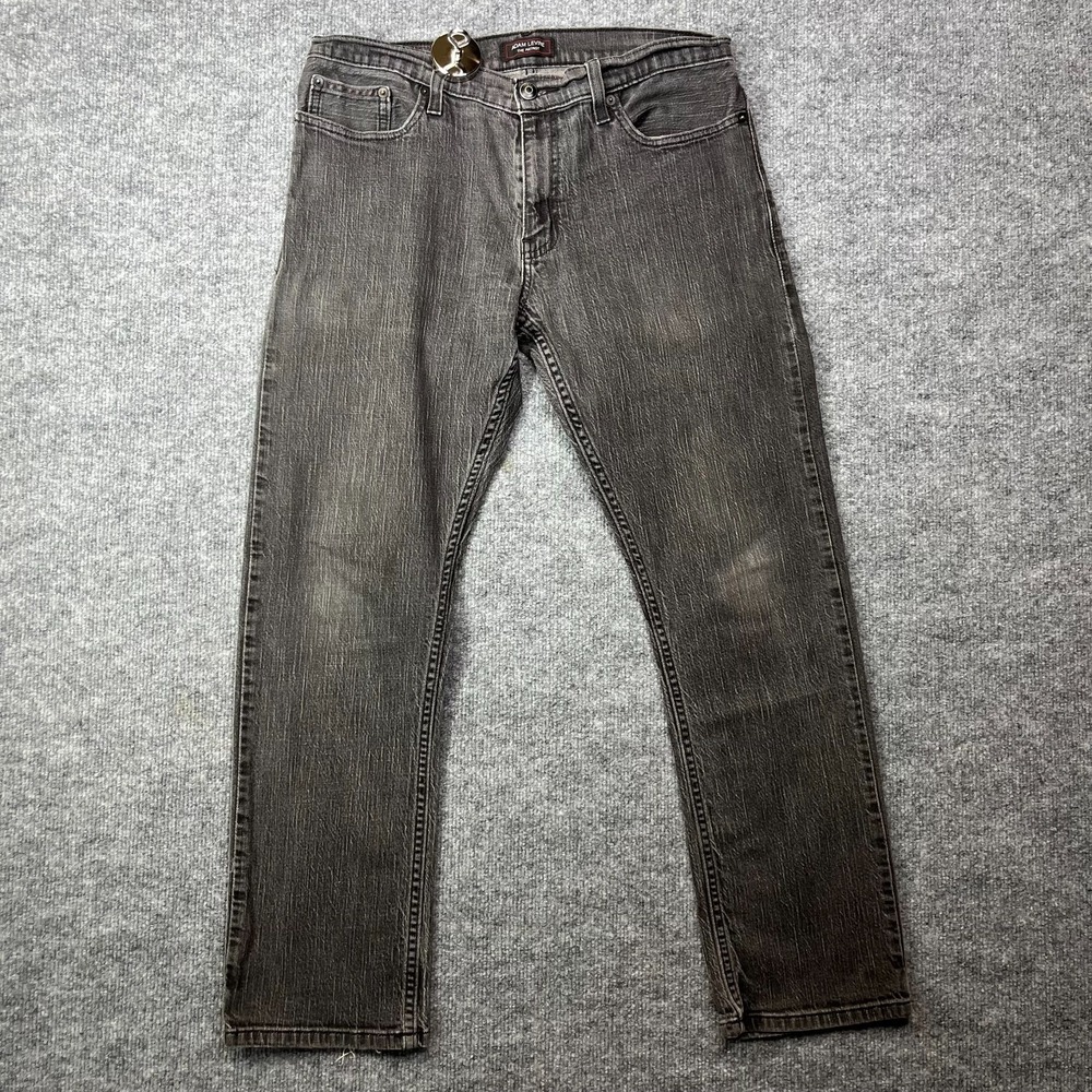 Adam Levine The Patriot Jeans Mens Gray Denim Classic Straight Zip Fly - 33X27.5